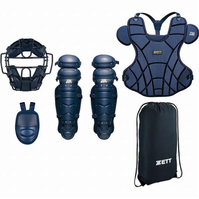 ZETT ゼット 軟式用 キャッチャー防具 4点セット 専用袋付き BL303SET
