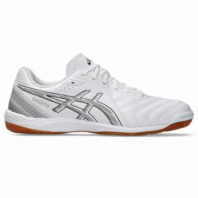 ASICS アシックス CALCETTO WD 9(ホワイト×ガンメタル) 1113A037 103 フットサル インドア 室内 体育館用 ワイド カルチェット