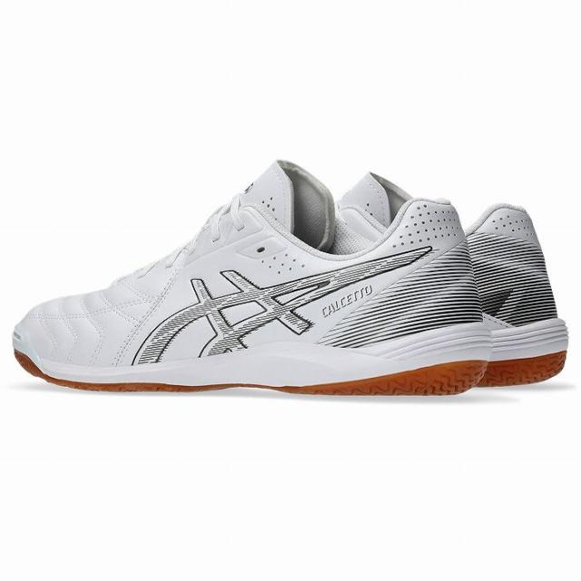 ASICS アシックス CALCETTO WD 9(ホワイト×ガンメタル) 1113A037 103 フットサル インドア 室内 体育館用 ワイド カルチェット