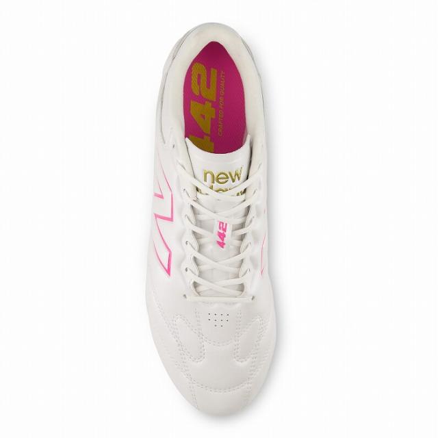 NEWBALANCE ニューバランス 442 PRO HG/AG V3(ホワイト×ピンク) U42H5TE2E WHITE/PINK サッカー スパイク_2