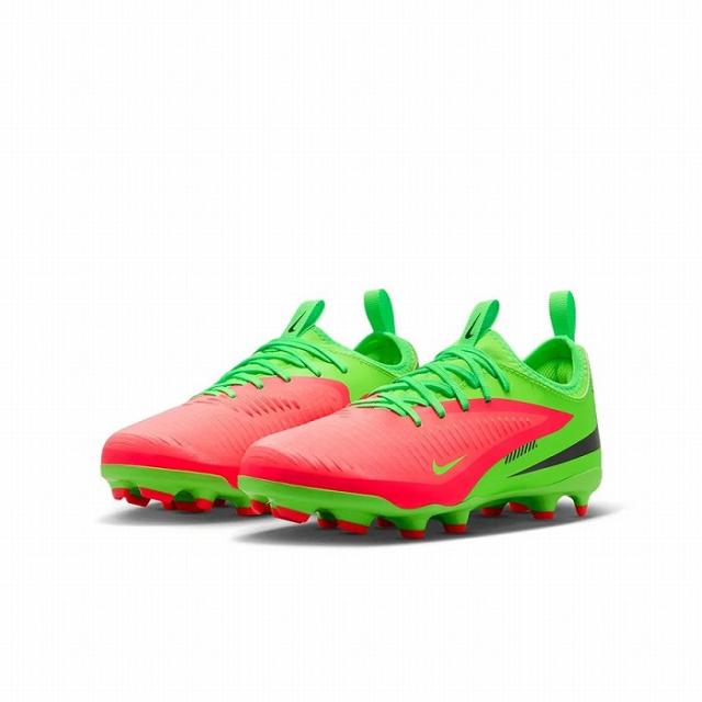 NIKE ナイキ JR ファントム 6 LOW アカデミー FG/MG EH(オレンジ×グリーン) HQ2032 603 ジュニア スパイク 天然芝用 ハーランド