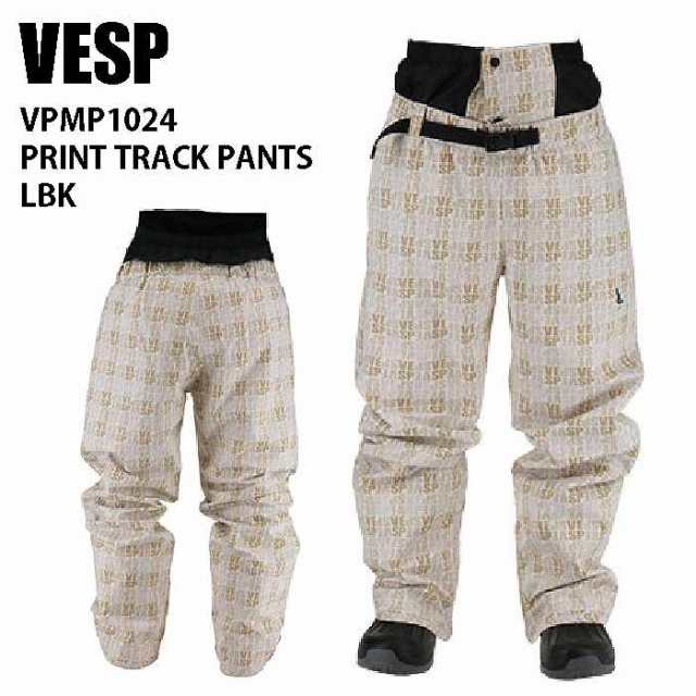 VESP べスプ ウェア VPMP1024 PRINT TRACK PANTS 22-23 LIV メンズ トラック パンツ スノーボード