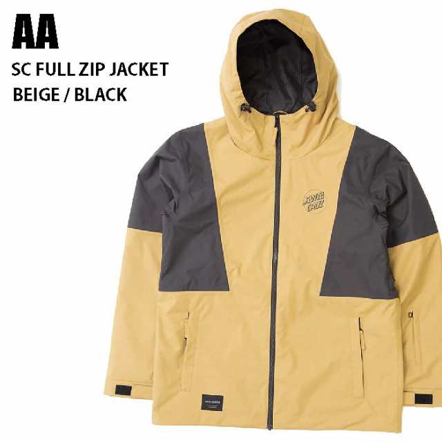 AA ダブルエー ウェア SC FULLZIP JACKET 22-23 BEIGE/BLACK メンズ ジャケット スノーボード