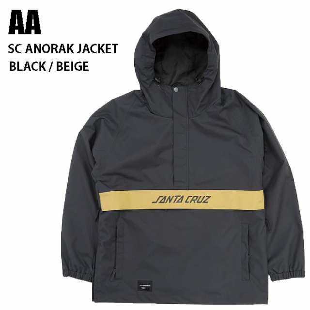 AA ダブルエー ウェア SC ANORAK JACKET 22-23 BLACK/BEIGE メンズ ジャケット スノーボード