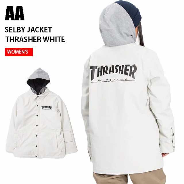 AA ダブルエー ウェア SELBY JACKET 22-23 THRASHER WHITE レディース ジャケット スノーボード