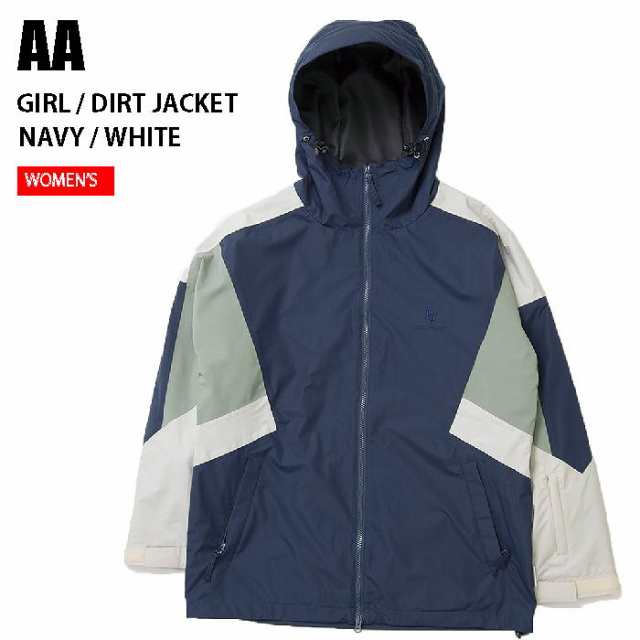 AA ダブルエー ウェア GIRL/DIRT JACKET 22-23 NAVY/WHITE レディース ジャケット スノーボード