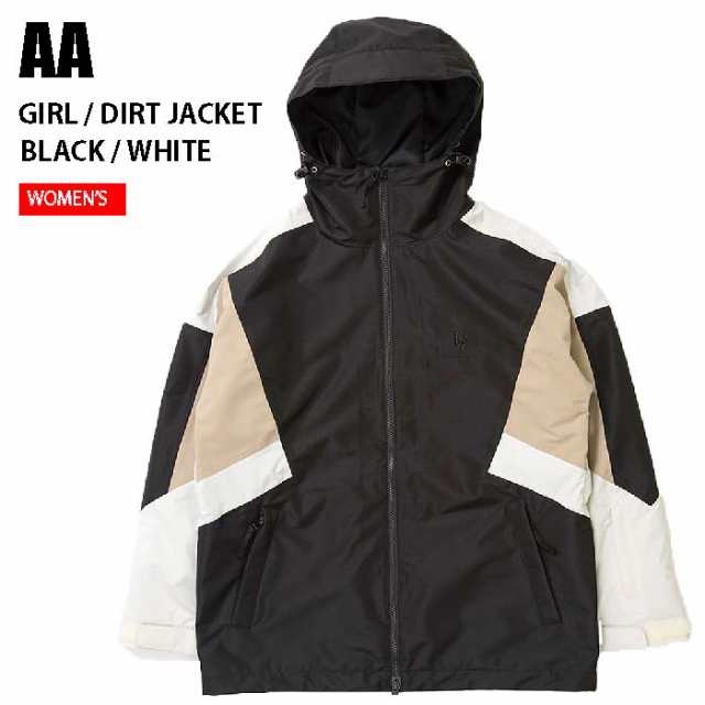 AA ダブルエー ウェア GIRL/DIRT JACKET 22-23 BLACK/WHITE レディース ジャケット スノーボード