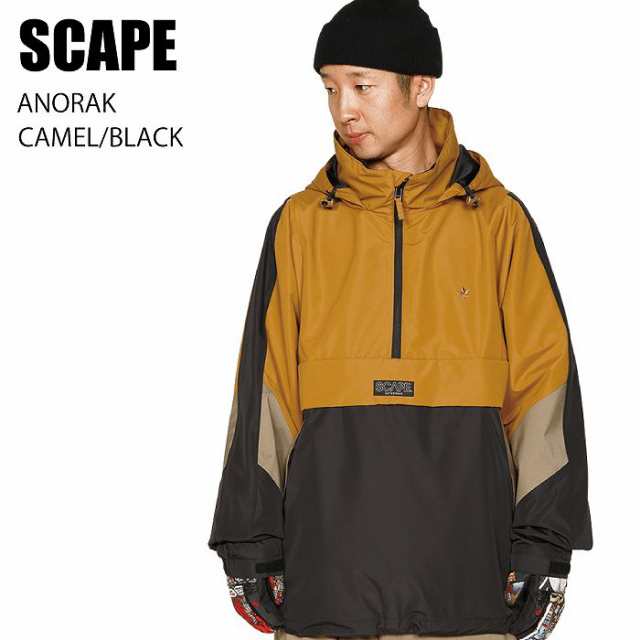 SCAPE エスケープ ウェア ANORAK 22-23 CAMEL/BLACK メンズ レディース