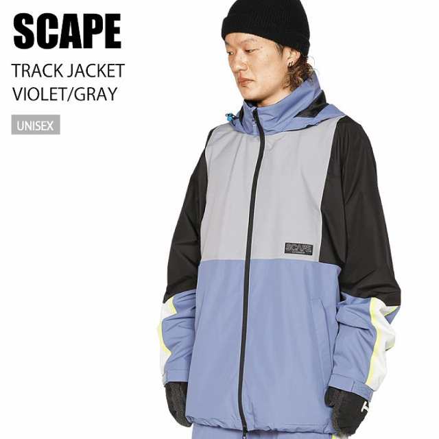 SCAPE エスケープ ウェア TRACK JACKET 22-23 VIOLET/GRAY メンズ