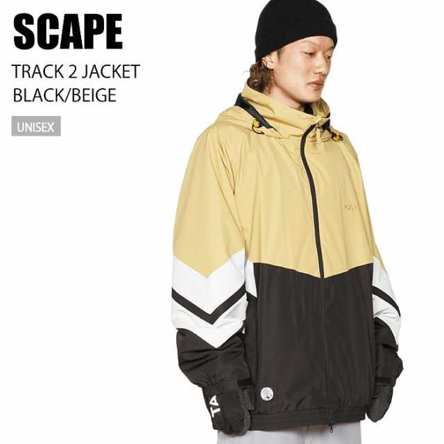 SCAPE エスケープ ウェア TRACK 2 JACKET 22-23 BLACK/BEIGE メンズ レディース ジャケット スノーボード