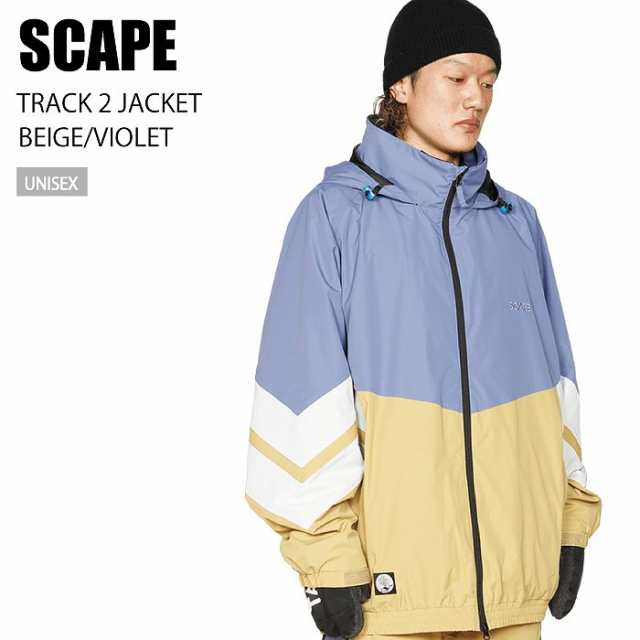 SCAPE エスケープ ウェア TRACK 2 JACKET 22-23 BEIGE/VIOLET メンズ レディース ジャケット スノーボード