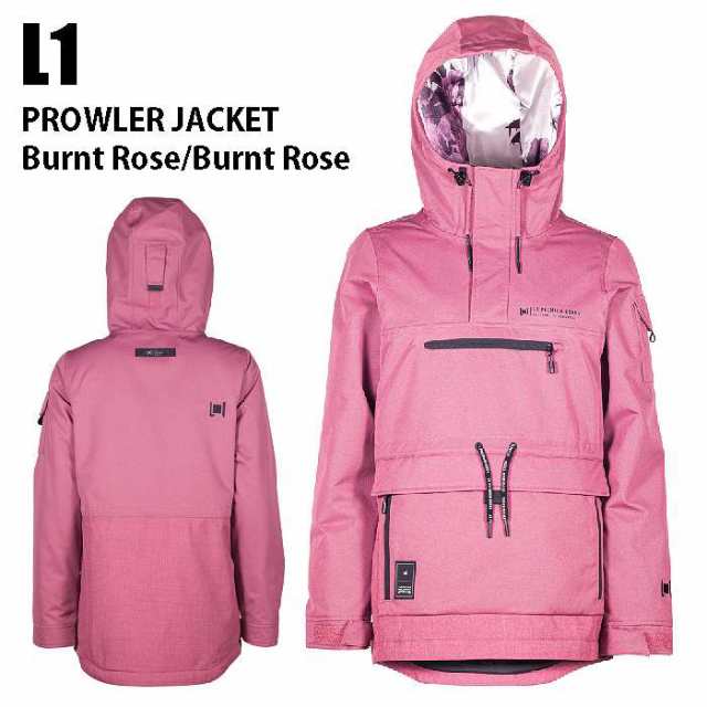 L1 エルワン ウェア PROWLER JACKET 22-23 BURNT ROSE/BURNT ROSE レディース ジャケット プルオーバー スノーボード