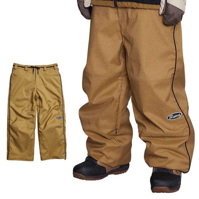 ROME ローム メンズ バギーパンツ スノボ サイズS KHAKI 新品 ROME ローム ウェア BAGGY PANTS 22-23 CHINO メンズ パンツ