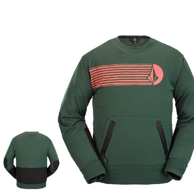 VOLCOM ボルコム ウェア LET IT STORM CREW 22-23 MIL メンズ
