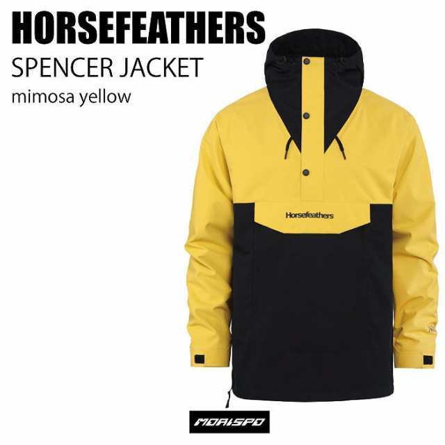 HORSEFEATHERS ホースフェザーズ ウェア SPENCER JACKET 22-23 MIMOSA YELLOW メンズ ジャケット スノーボード プルオーバー