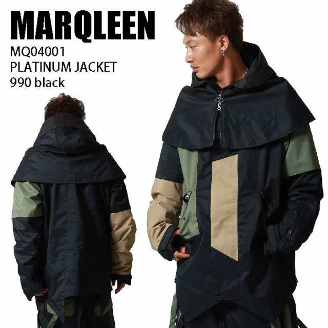 MARQLEEN マークリーン ウェア MQ04001 PLATINUM JACKET 23-24 990 black メンズ ジャケット スノーボード