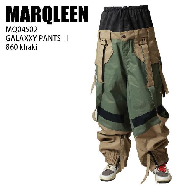 MARQLEEN マークリーン ウェア MQ04502 GALAXXY PANTS II 23-24 860 khaki メンズ パンツ スノーボード