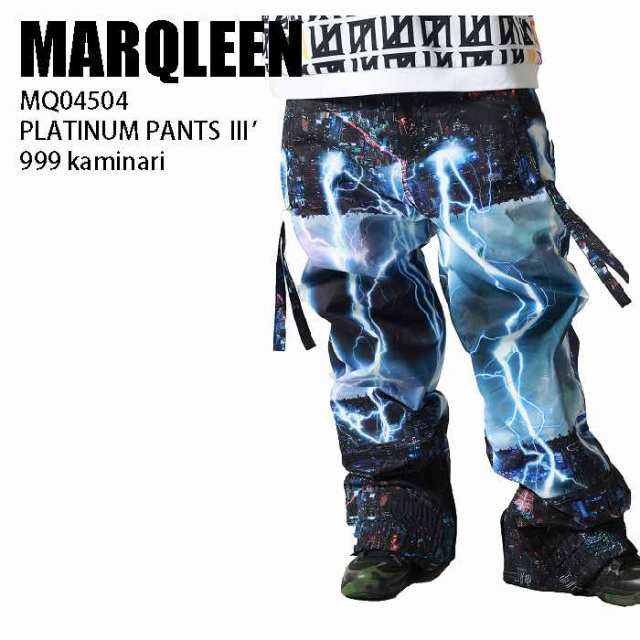 MARQLEEN マークリーン ウェア MQ04504 PLATINUM PANTS III’ 23-24 999 kaminari メンズ パンツ スノーボード