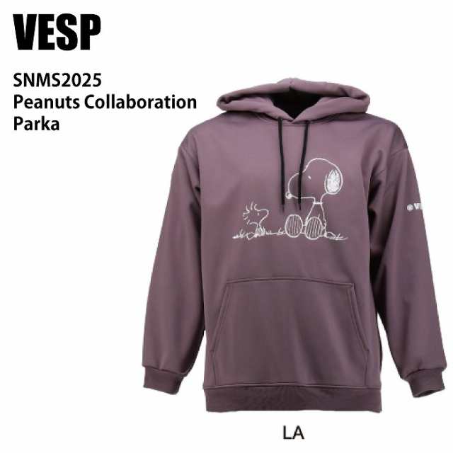 VESP べスプ ウェア SNMS2025 23-24 LA メンズ レディース スエット スノーボード 撥水 耐水 スヌーピー PEANUTS