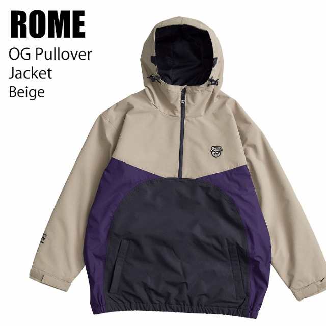 ROME ローム ウェア OG PULLOVER JACKET 23-24 BEIGE メンズ ジャケット スノーボード