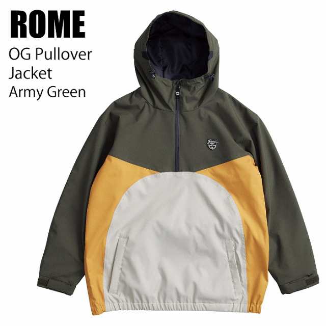 ROME ローム ウェア OG PULLOVER JACKET 23-24 ARMY GREEN メンズ ジャケット スノーボード