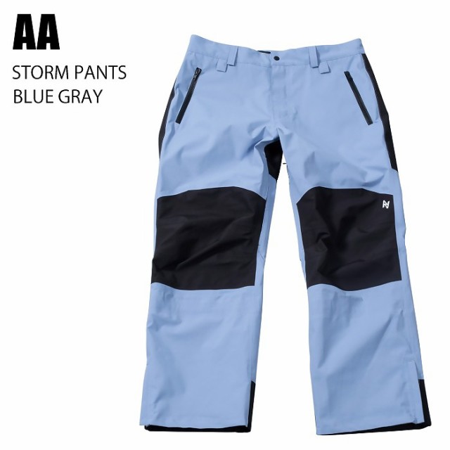 AA ダブルエー ウェア STORM PANTS 23-24 BLUE GRAY UNISEX メンズ パンツ スノーボード