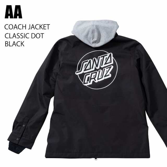 AA ダブルエー ウェア COACH JACKET 23-24 CLASSIC DOT BLACK メンズ ジャケット スノーボード