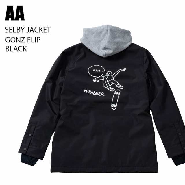 AA ダブルエー ウェア SELBY JACKET 23-24 GONZ FLIP BLACK レディース ジャケット スノーボード