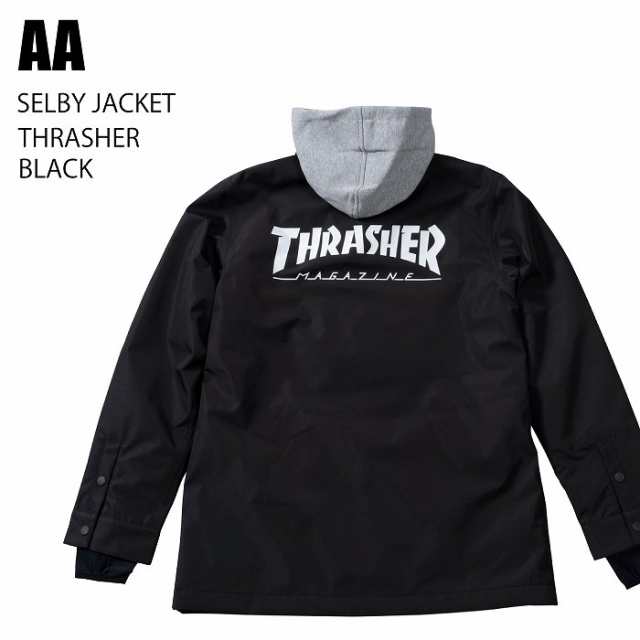 AA ダブルエー ウェア SELBY JACKET 23-24 THRASHER BLACK レディース ジャケット スノーボード