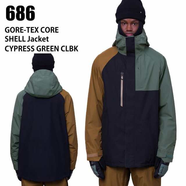 686 シックスエイトシックス ウェア GORE-TEX CORE SHELL JKT 23-24 CYPRESS GREEN CLBK メンズ ジャケット スノーボード ロクハチ