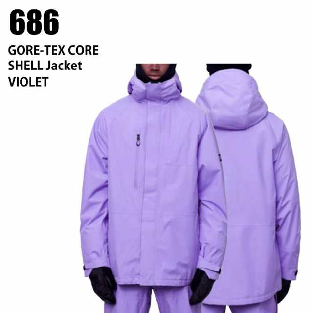 686 シックスエイトシックス ウェア GORE-TEX CORE SHELL JKT 23-24 VIOLET メンズ ジャケット スノーボード ロクハチ