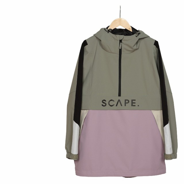 SCAPE エスケープ ウェア ANORAK 23-24 LIGHT KHAKI/SMOKE PINK UNISEX メンズ ジャケット スノーボード