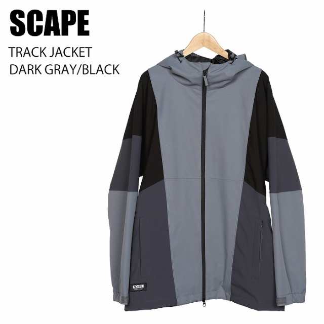 SCAPE エスケープ ウェア TRACK JACKET 23-24 DARK GRAY/BLACK UNISEX メンズ ジャケット スノーボード