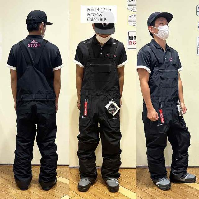 VOLCOM ボルコム G1352403 RAIN GORE BIB OVERALL KST 23-24 ボードウェア メンズ パンツ ビブ ゴアテックス スノーボード_2