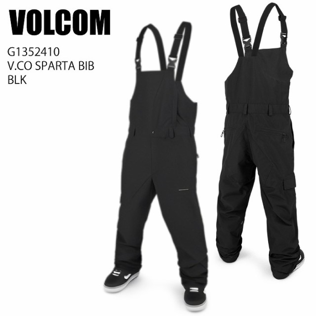 VOLCOM ボルコム G1352410 V.CO SPARTA BIB BLK 23-24 ボードウェア メンズ パンツ ビブ スノーボード