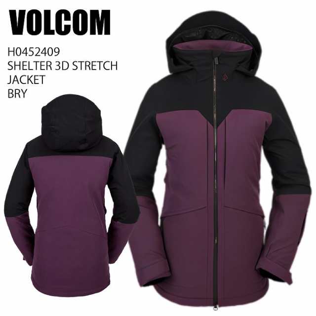 VOLCOM ボルコム H0452409 SHELTER 3D STRETCH JACKET BRY 23-24 ボードウェア レディース ジャケット スノーボード