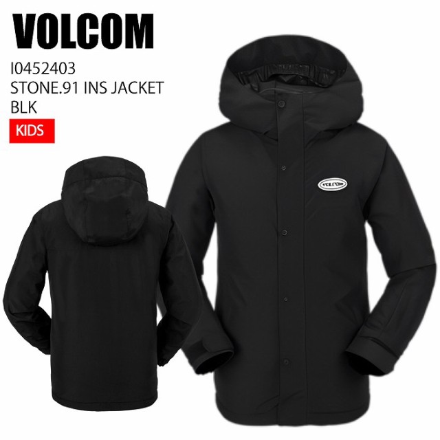 VOLCOM ボルコム I0452403 STONE.91 INS JACKET BLK 23-24 ジュニアウェア キッズ ジャケット そり スノーボード