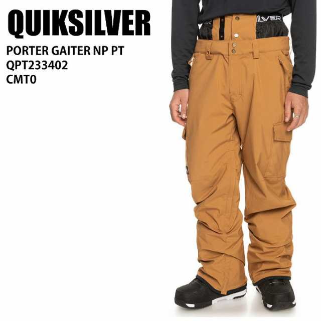 QUIKSILVER クイックシルバー QPT233402 PORTER GAITER NP PT CMT0 23-24 ボードウェア メンズ パンツ スノーボード