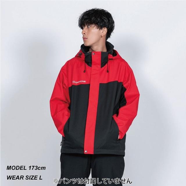 【美品】オンヨネ ONYONE スキージャケット上下 セットスキーMメンズ赤×黒 美品】オンヨネ ONYONE スキージャケット上下 セットスキーMメンズ赤