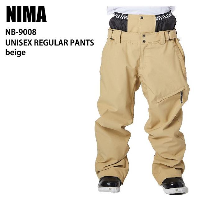 NIMA ニーマ NB-9009 パンツ 82ベージュ 23-24 ボードウェア メンズ スノボ スキー ユニセックス