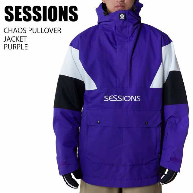 SESSIONS セッションズ CHAOS PULLOVER JACKET PURPLE 23-24 ボードウェア メンズ ジャケット スノーボード スノボ スキー