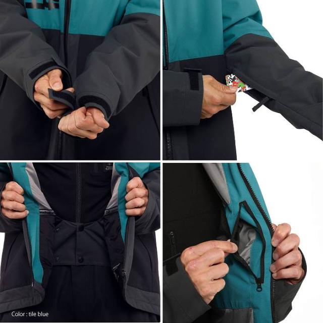 HORSEFEATHERS ホースフェザーズ MORSE II JACKET TILE BLUE 23-24 ボードウェア メンズ ジャケット スノーボード スノボ スキー HORSEFEATHERS ホースフェザーズ MORSE II JACKET TILE BLUE 23-24