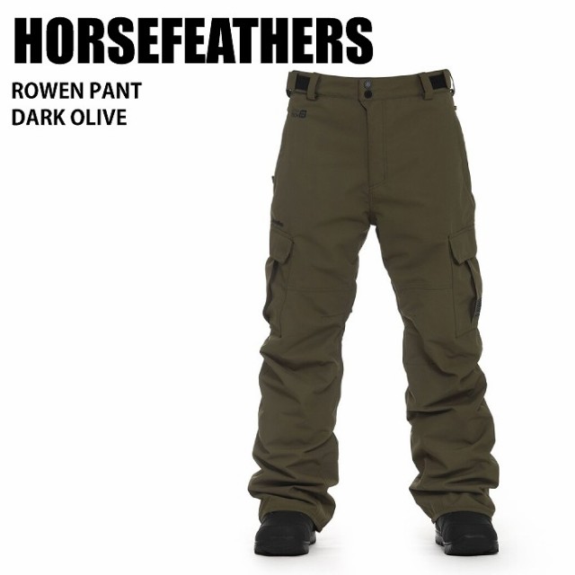 HORSEFEATHERS ホースフェザーズ ROWEN PANT DARK OLIVE 23-24 ボードウェア メンズ パンツ スノーボード スノボ スキー