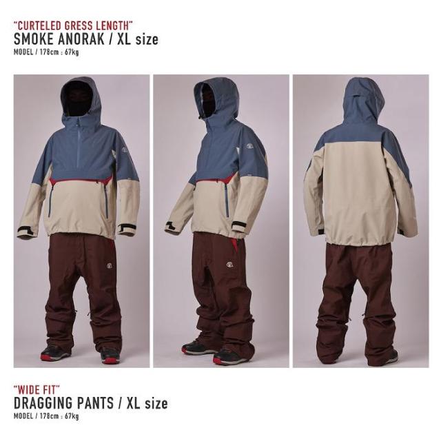 UNFUDGE アンファッジ SMOKE ANORAK BEIGE 24-25 ボードウエア