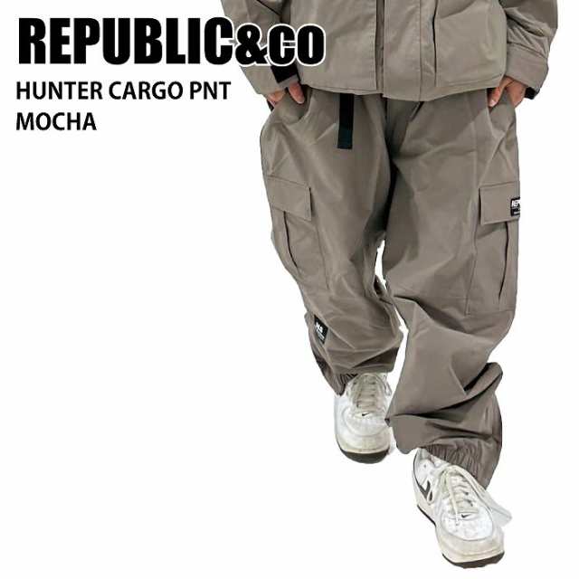 REPUBLIC&CO リパブリック HUNTER CARGO PANTS Mocha 24-25 ウエア ユニセックス パンツ スノーボード アパレル ライトウエア 撥水