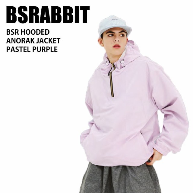 BSRABBIT ビエスラビット BSR HOODED ANORAK JACKET PASTEL PURPLE 24-25 ウエア メンズ ジャケット スノーボード 韓国