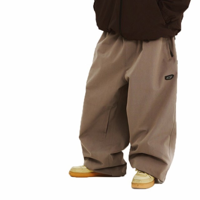 BSRABBIT ビエスラビット LOGO COTTON SUPER WIDE VENTILATION PANTS BROWN 24-25 ウエア メンズ パンツ スノーボード 韓国