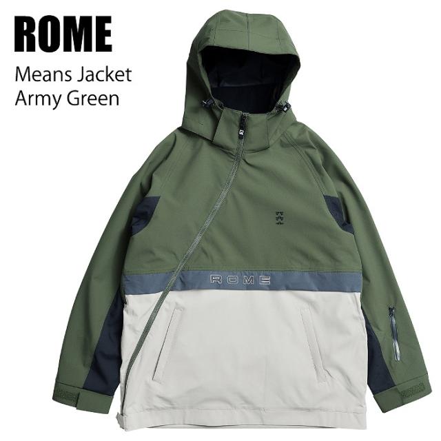 ROME ローム MEANS JACKET ARMY GREEN 24-25 ウエア メンズ ジャケット スノーボード