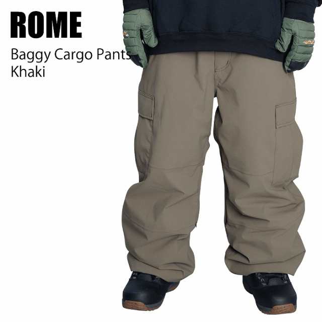 ROME ローム BAGGY CARGO PANTS KHAKI 24-25 ウエア メンズ パンツ スノーボード