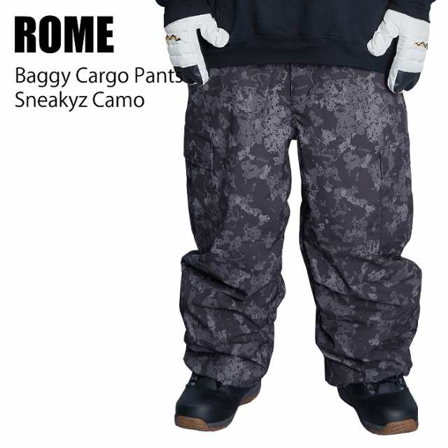 ROME ローム BAGGY CARGO PANTS SNEAKYZ CAMO 24-25 ウエア メンズ パンツ スノーボード